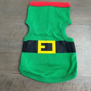 Secret Santa Holiday Elf Dog Pajama